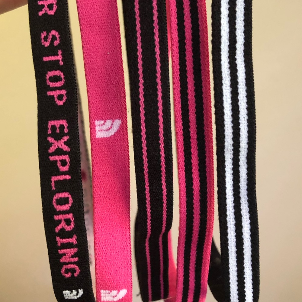 North face headbands, set of five